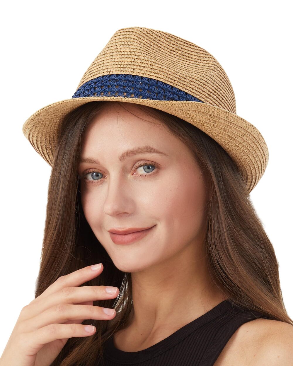 8608 Oversize XXL Straw Fedoras Hats,XL Summer Sun Hats,Large Panama Derby